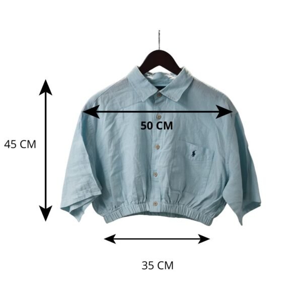 Chemise crop reworked Ralph Lauren – Image 3