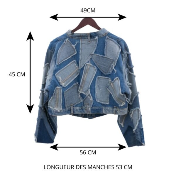 Veste crop reworked Levi’s – Image 3